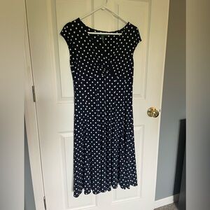 Navy and white dress. Excellent condition.